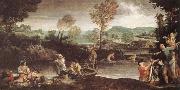 Annibale Carracci The Fishing oil